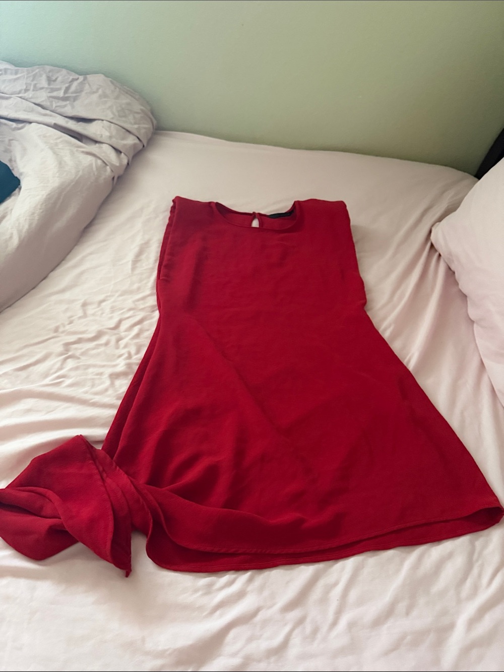 Zara Red Sleeveless Mini Dress